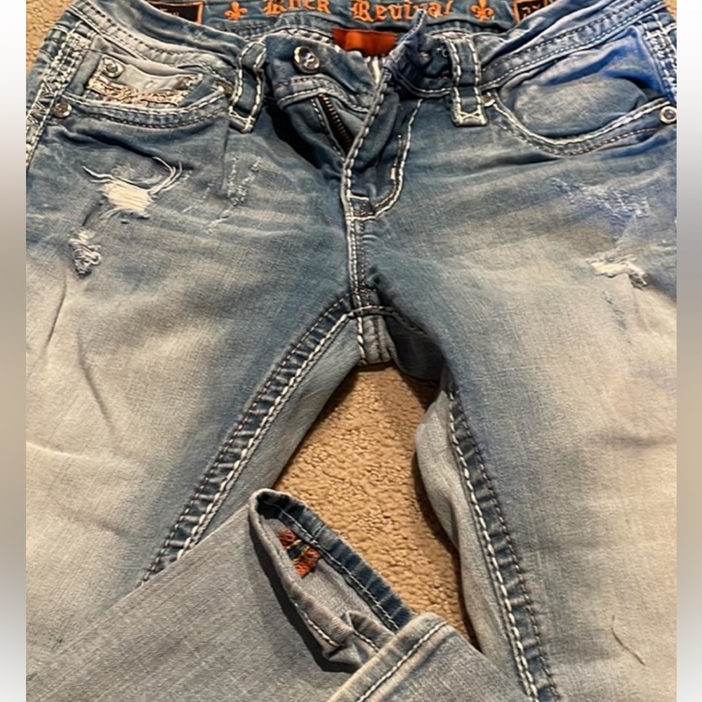 Rock Revival Light Blue Skinny Jeans - Picture 3 of 14